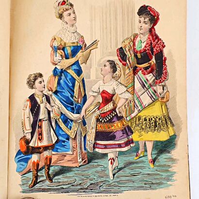 JOURNAL DEMOISELLES [MODA XIXw.] PARIS wyd.1879r.