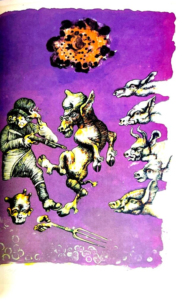 ORWELL- FOLWARK ZWIERZĘCY ilustr. Lebenstein