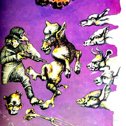 ORWELL- FOLWARK ZWIERZĘCY ilustr. Lebenstein