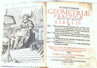 SCHWENTERS - GEOMETRIAE PRACTICAE NOVAE ET AUCTAE LIBRI IV  Nurnberg 1667 - 2