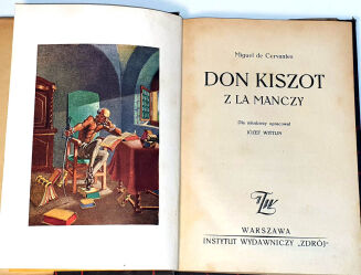 CERVANTES- DON KISZOT  Z LA MANCZY Obwoluta - 3