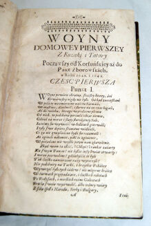 TWARDOWSKI- WOYNA DOMOWA Z KOZAKI Y TATARY, MOSKWĄ, POTYM SZWEDAMI, I Z WĘGRY wyd.1681 - 6