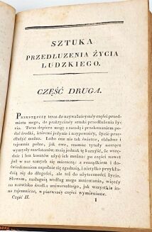 HUFELAND- MAKROBIOTYKA czyli SZTUKA PRZEDŁUŻENIA ŻYCIA LUDZKIEGO 1828 - 4