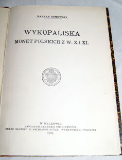GUMOWSKI- WYKOPALISKA MONET POLSKICH Z W. X I XI - 3