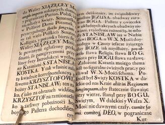 JÓZEF IGNACY Z NARZYMIA- POCZĄTEK POLSKIEGO SZCZĘŚĆIA BEZ KOŃCA PRZY KOŃCU OŚMDNIOWYCH NABOŻEŃSTWA ALBO PRZY KONLUZYI AKTU SOLENNEGO INTRODUKCYI DWUCH [!] SWIĘTYCH NOWO KANONIZOWANYCH S. STANISŁAWA KOSTKI Y SALEZEGO GONZAGI 1728 - 4
