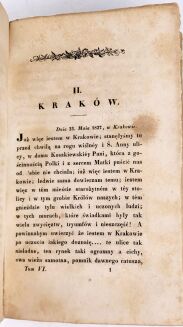 HOFFMANOWA - OPISY RÓŻNYCH OKOLIC KRÓLESTWA POLSKIEGO. T. 1-2 (komplet w 2 wol.). Wrocław 1833 - 10