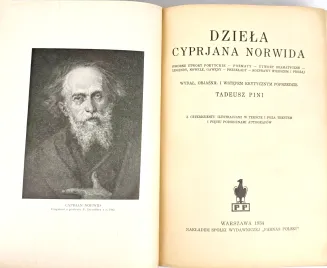 NORWID - DZIEŁA wyd.1934 oprawa luksusowa skóra - 6