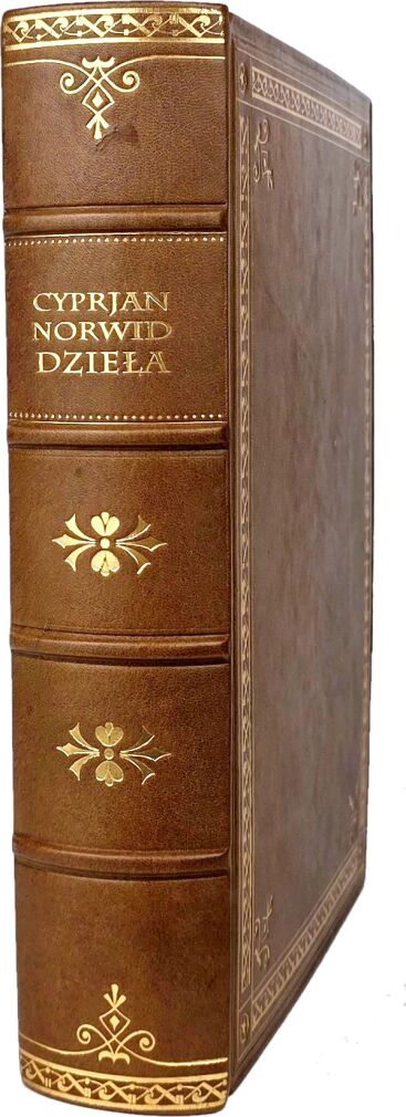 NORWID - DZIEŁA wyd.1934 oprawa luksusowa skóra
