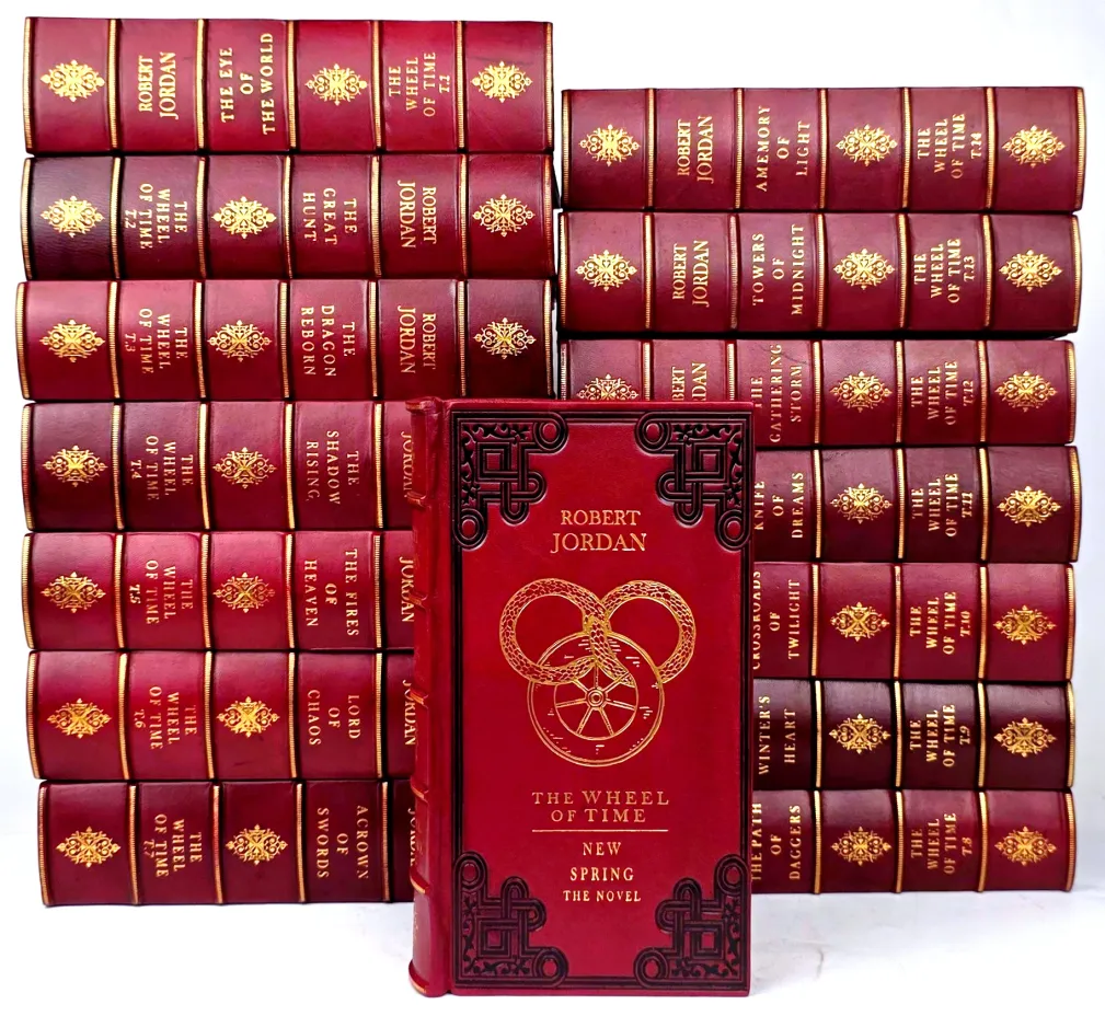 Robert Jordan's Wheel of Time: Complete premium leather-bound book series