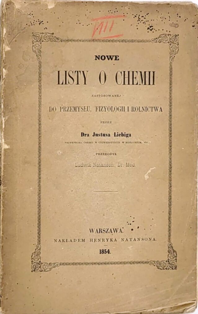 LIEBIG - NOWE LISTY O CHEMII