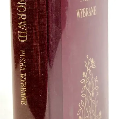 NORWID - PISMA WYBRANE złota oprawa