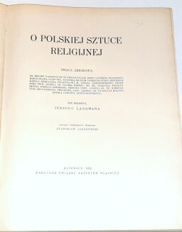 LANGMAN - O POLSKIEJ SZTUCE RELIGIJNEJ - 3
