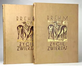 BREHM- ŻYCIE ZWIERZĄT T.I-II [komplet] OPRAWA WYDAWNICZA Barwne tablice, ryciny - 2