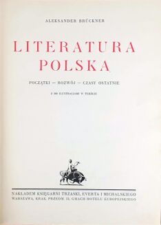 BRUCKNER - LITERATURA POLSKA. Oprawa z orłem - 3