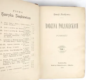 SIENKIEWICZ - RODZINA POŁANIECKICH t.1-3 (komplet) wydanie 1 z 1895r. - 4