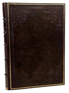 LA FONTAINE- BAJKI, il. Grandeville, luksusowa oprawa skórzana - 2