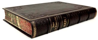 LA FONTAINE- BAJKI, il. Grandeville, luksusowa oprawa skórzana - 3