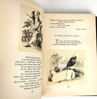 LA FONTAINE- BAJKI, il. Grandeville, luksusowa oprawa skórzana - 8