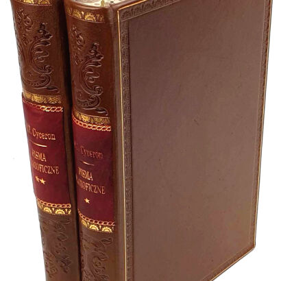 CYCERON- PISMA FILOZOFICZNE I-II Poznań 1873-79 oprawa