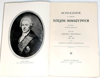 MORAWSKI - IGNACY POTOCKI wyd. 1911 masoneria - 2