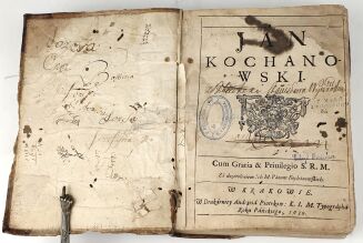 TRENY JANA KOCHANOWSKIEGO/ PSAŁTERZ DAWIDÓW : KOCHANOWSKI- CUM GRATIA & PRIVILEGIO S. R. M. Kraków 1639-41 - 3