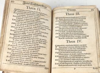 TRENY JANA KOCHANOWSKIEGO/ PSAŁTERZ DAWIDÓW : KOCHANOWSKI- CUM GRATIA & PRIVILEGIO S. R. M. Kraków 1639-41 - 6