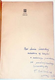 RÓŻEWICZ - UŚMIECHY dedykacja Autora - 2