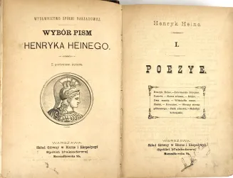 HEINE Heinrich -WYBÓR PISM t.1-2 [w 1 wol.], pierwszy polski przekład fragmentów poematu Niemcy. Baśń zimowa - 3