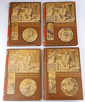 SOKOŁOWSKI - DZIEJE POLSKI T.1-4 (komplet) wyd. 1903-6 - 3