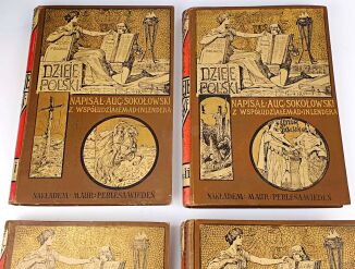 SOKOŁOWSKI - DZIEJE POLSKI T.1-4 (komplet) wyd. 1903-6 - 4