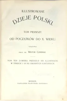 CZERMAK- ILLUSTROWANE DZIEJE POLSKI secesyjna oprawa - 4