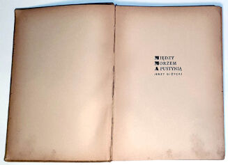 GIŻYCKI- MIĘDZY MORZEM A PUSTYNIĄ wyd. 1936 Atelier Girs-Barcz - 2