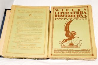 WIELKA LITERATURA POWSZECHNA Tom I-IVI [w 7 wol.] komplet OPRAWA ilustracje - 9