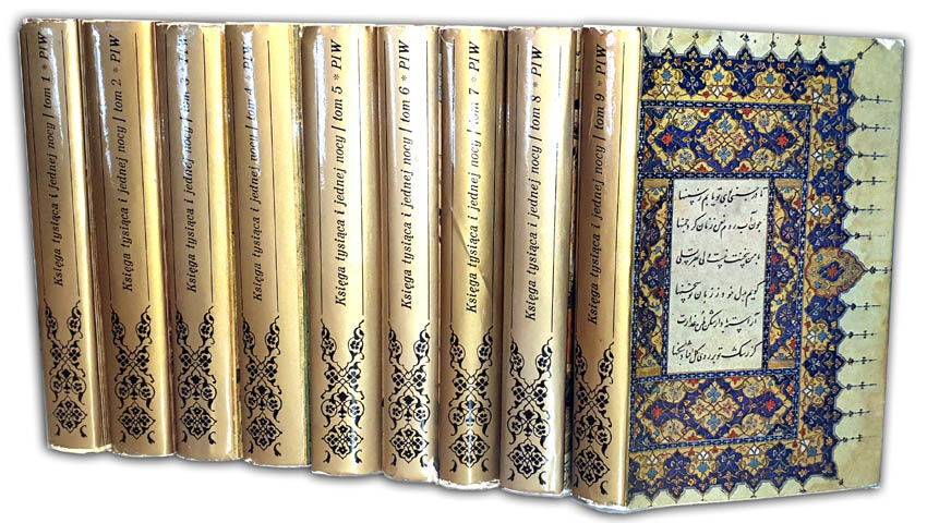 KSIĘGA tysiaca i jednej nocy t.I-IX komplet