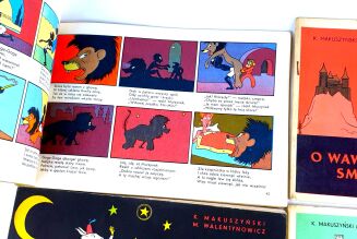 MAKUSZYŃSKI I WALENTYNOWICZ - ZESTAW 4 KOMIKSÓW: AWANTURY I WYBRYKI MAŁEJ MAŁPKI FIKI-MIKI, PRZYGODY KOZIOŁKA MATOŁKA, WANDA LEŻY W NASZEJ ZIEMI, O WAWELSKIM SMOKU. Kraków 1973-76 - 3