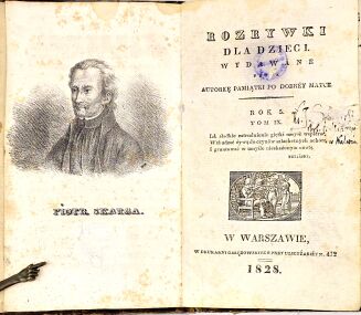 [PIERWSZE POLSKIE CZASOPISMO DLA DZIECI I MŁODZIEŻY] ROZRYWKI DLA DZIECI t.9 1828 oprawa - 3