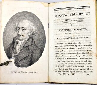 [PIERWSZE POLSKIE CZASOPISMO DLA DZIECI I MŁODZIEŻY] ROZRYWKI DLA DZIECI t.9 1828 oprawa - 5