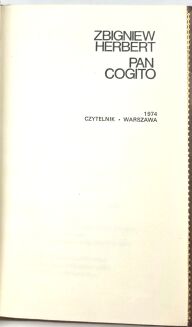 HERBERT- PAN COGITO wyd.1, skóra - 7