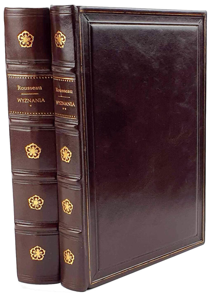 ROUSSEAU - WYZNANIA t.1-2 [komplet w 2 wol.], skóra