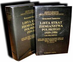 JASIEWICZ- LISTA STRAT ZIEMIAŃSTWA POLSKIEGO 1939-1956 t. I-II [komplet]