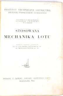 AUZAN- STOSOWANA MECHANIKA LOTU 1938 - 3
