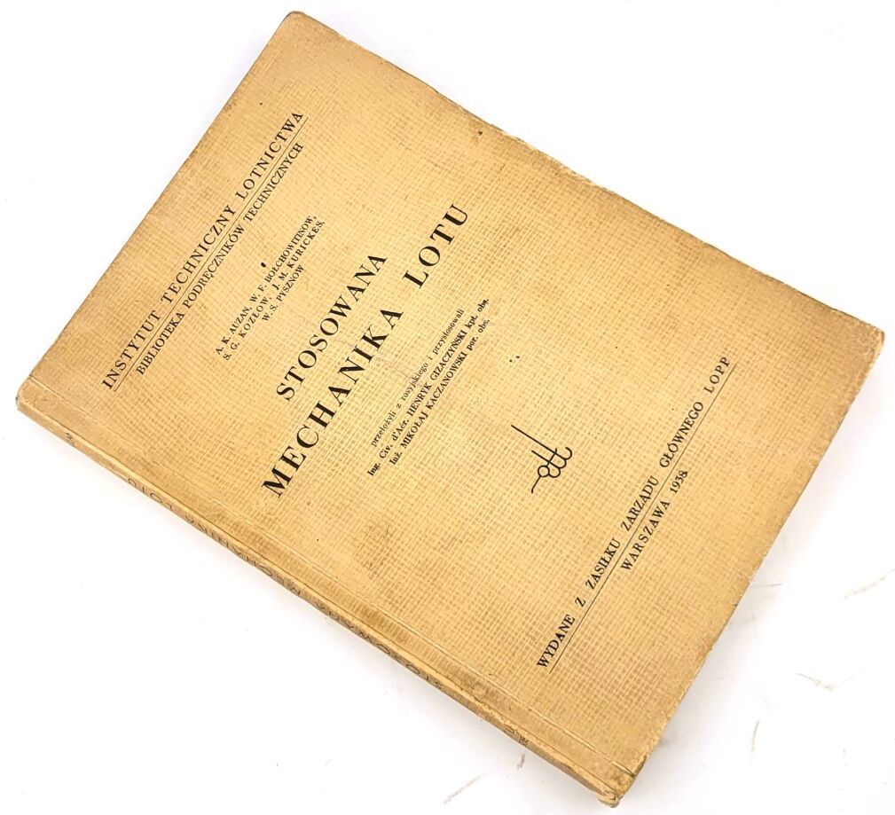 AUZAN- STOSOWANA MECHANIKA LOTU 1938