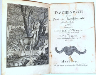 RITTER VON WILDUNGEN-  TASCHENBUCH FÜR FORST UND JAGDFREUNDE 1807 - 2