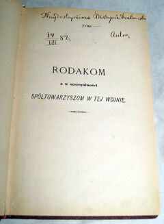 GŁĘBOCKI- WSPOMNIENIE Z ROKU 1830-1831 dedykacja Autora - 3