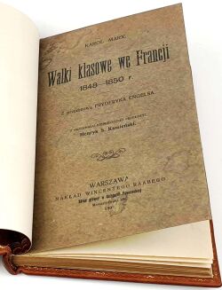 MARKS, MARX - WALKI KLASOWE WE FRANCJI / CLASS STRUGGLES IN FRANCE 1907 - 6