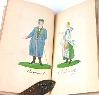 MĄCZYŃSKI - WŁOŚCIANIE Z OKOLIC KRAKOWA. Kraków 1858,  tabl. ryc. 12 (miedzioryty, kolorowane ręcznie), - 3