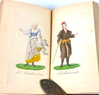 MĄCZYŃSKI - WŁOŚCIANIE Z OKOLIC KRAKOWA. Kraków 1858,  tabl. ryc. 12 (miedzioryty, kolorowane ręcznie), - 4