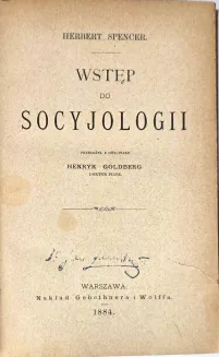 SPENCER - WSTĘP DO SOCJOLOGII, wyd.1, Darwin - 3