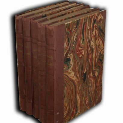 RAMOTY I RAMOTKI Augusta Wilkońskiego T.I-V [komplet] wyd.1873r. drzeworyty