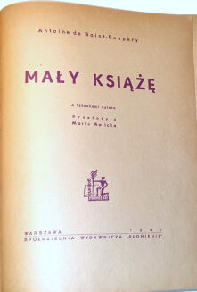 EXUPERY - THE LITTLE PRINCE 1st polish edition from 1947 - 6